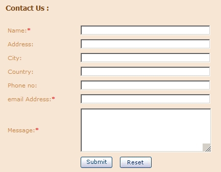 send mail form in php